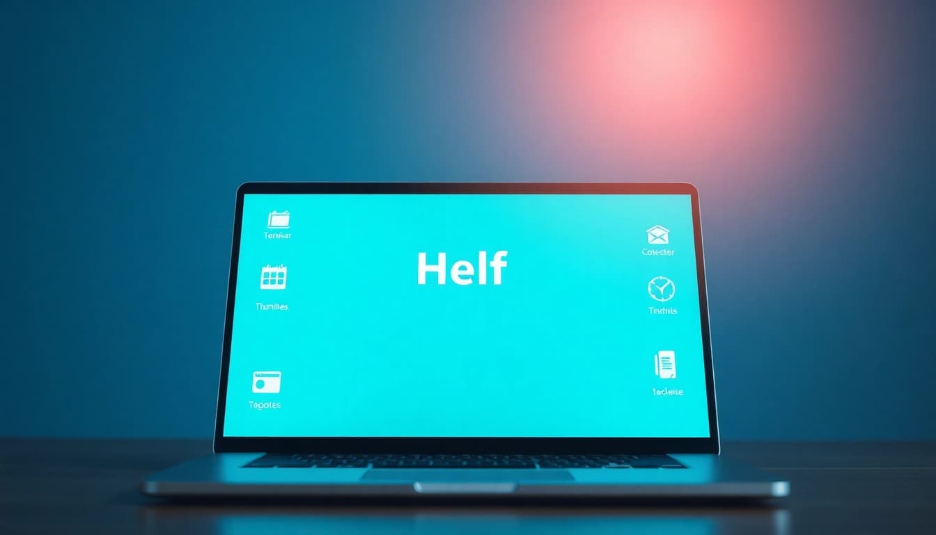Hilfeportal: Benutzerfreundliches Interface eines digitalen Unterstützungssystems für schnelle Hilfe.