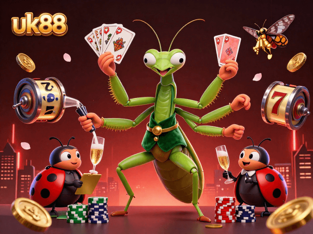 Engage in the excitement at uk88 with a captivating 3D casino scene featuring thrilling slot gameplay.