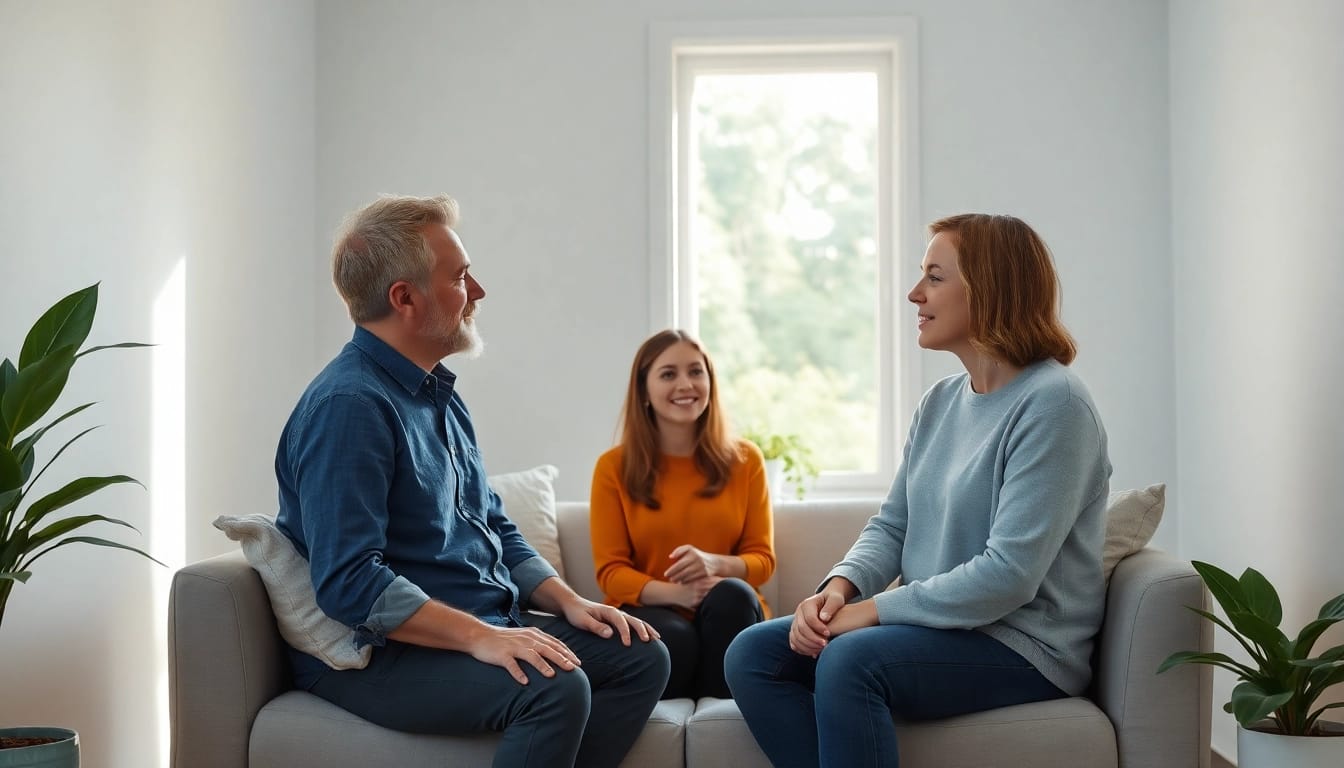 Therapeut im Hypnoseinstitut bietet einer Klientin persönliche Unterstützung bei der Entspannung.