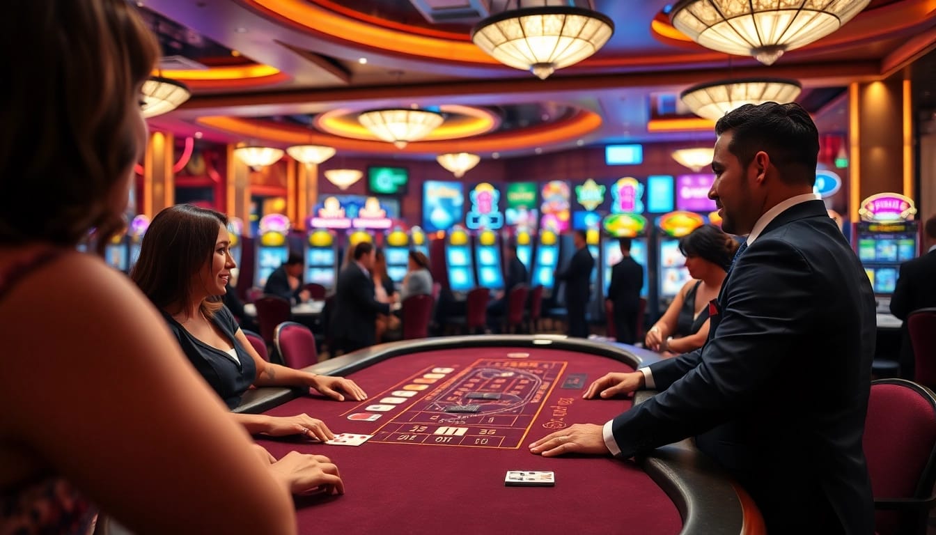 Erleben Sie intensivpflege frankfurt in einem aufregenden Casino mit Spielern und Dealern.