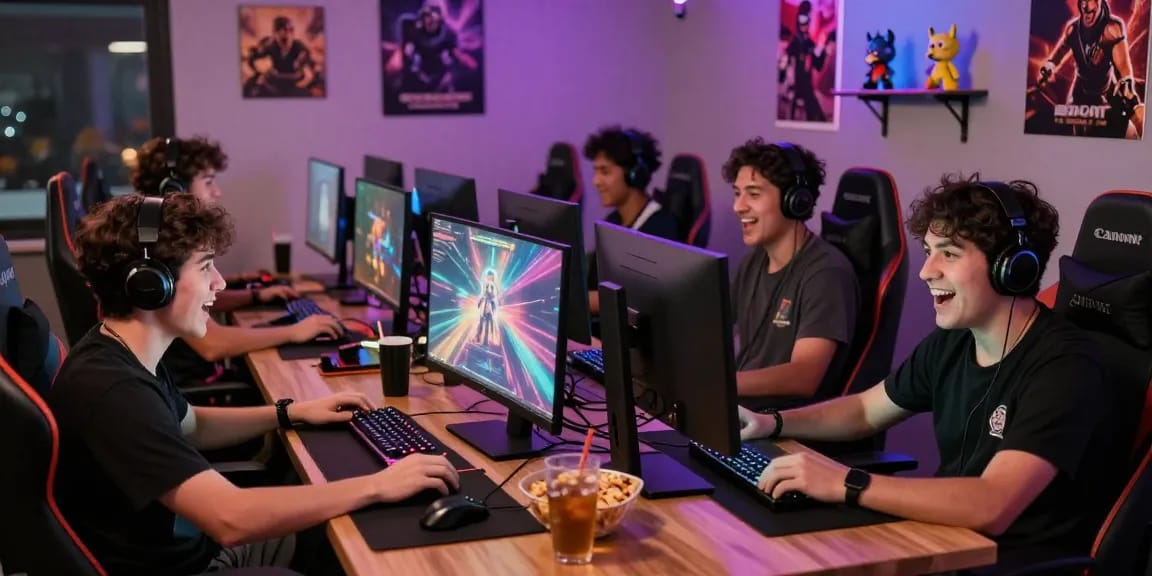 Players enjoying a multiplayer session using rokok88 link login with vibrant gaming visuals.