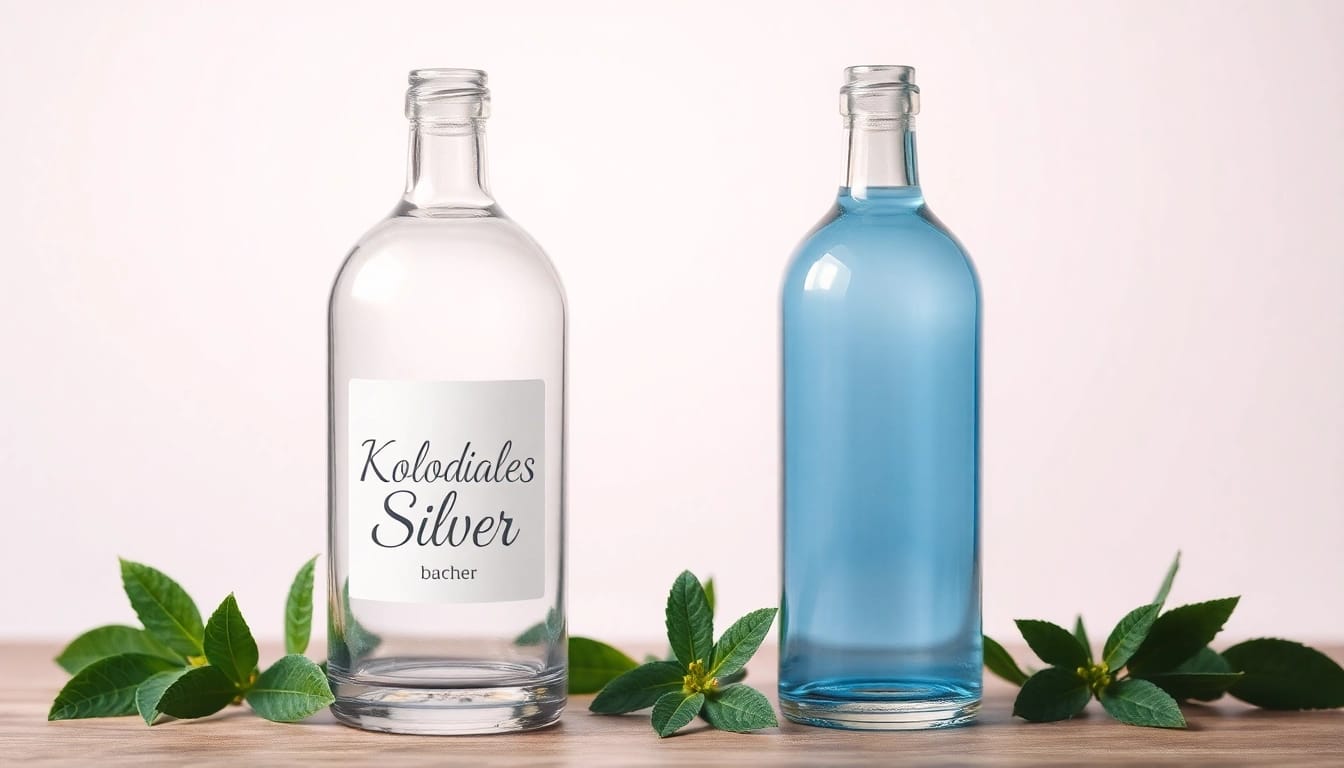 Entdecken Sie die Vorteile von kolloidalem Silber kaufen mit hochreinen Lösungen in stilvollen Flaschen.