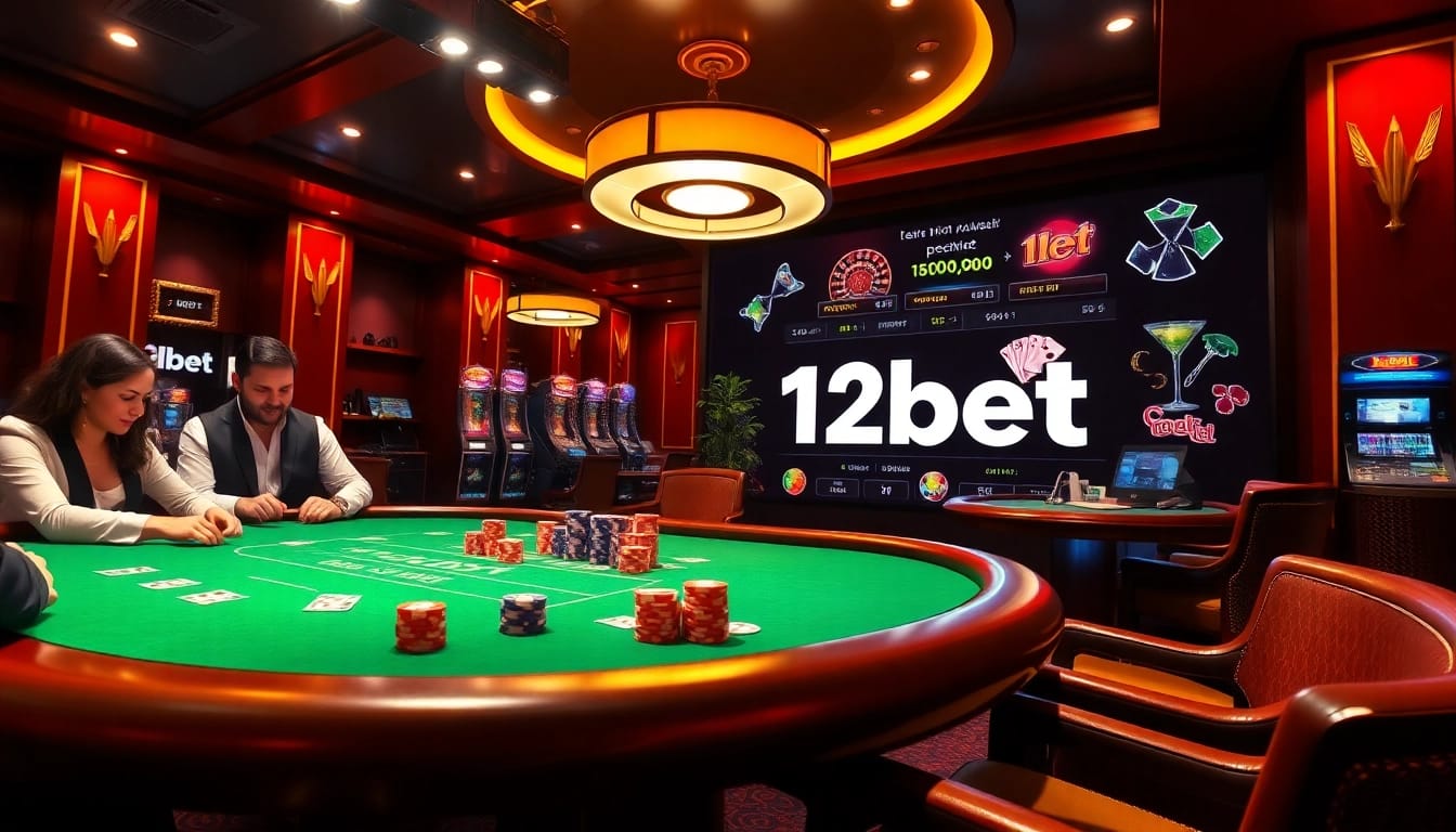 Experience excitement at a professional poker table while finding the link 12bet for online betting.