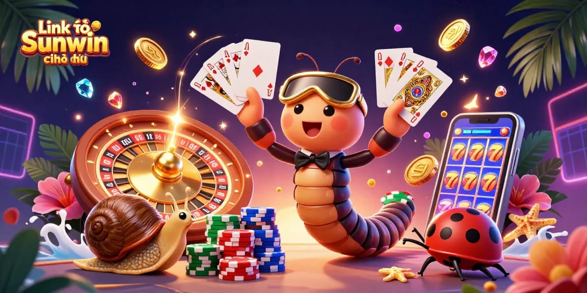 Engage with colorful casino action featuring characters from Link vào Sunwin chính thức, showcasing vibrant game elements.