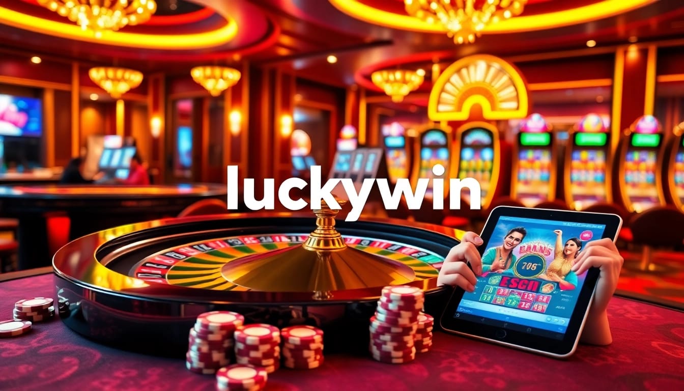 Experience the excitement of luckywin as players engage with vibrant casino games and interfaces.