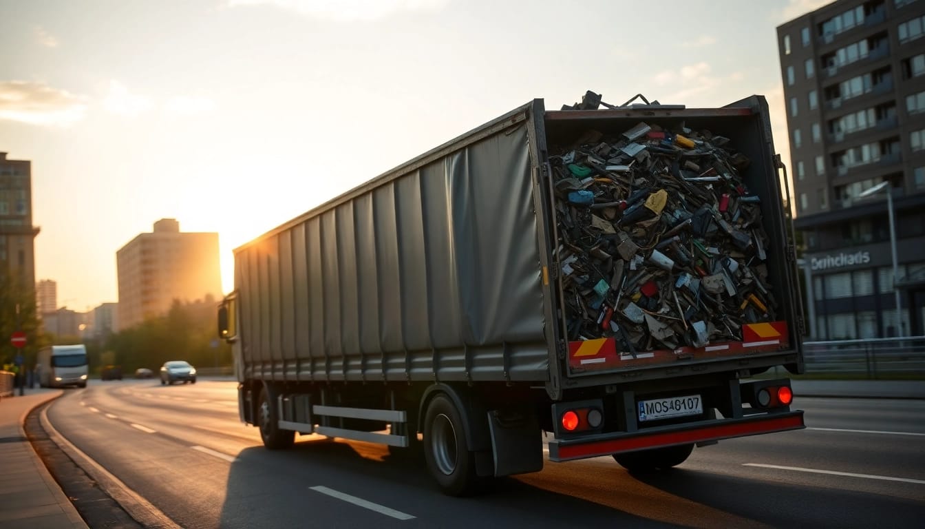 Schrottabholung mit einem mobilen Schrotthändler in Nordrhein-Westfalen, der schnell und zuverlässig Schrott abholt.