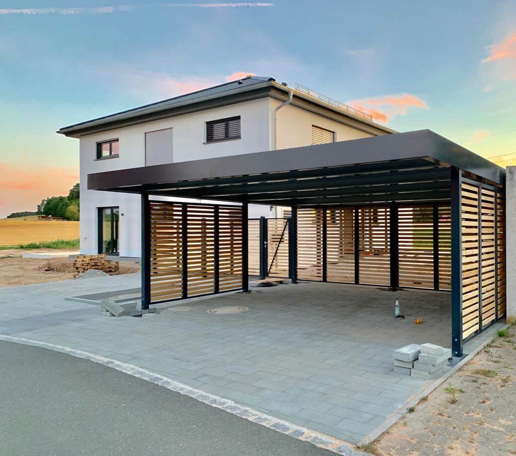 Carport Metall: So schützen Sie Ihr Auto stilvoll