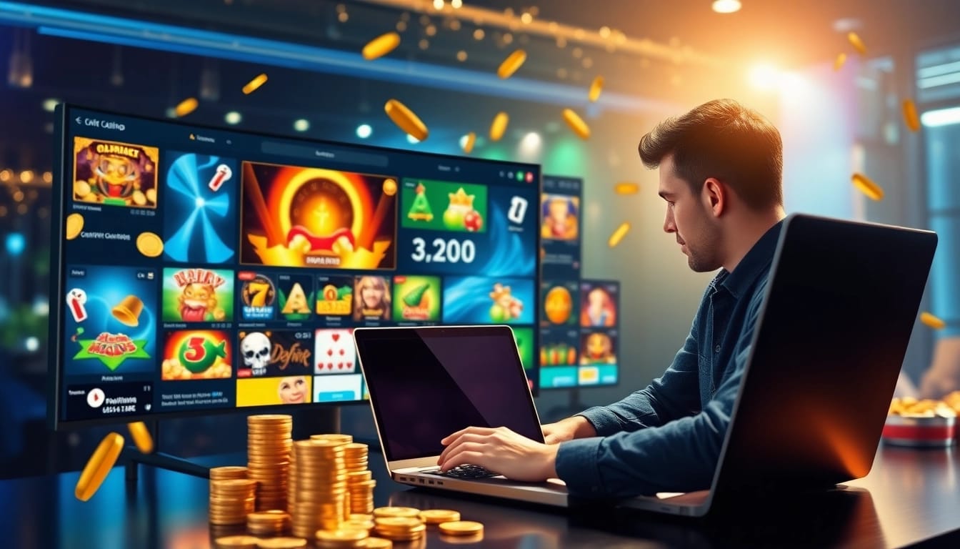 Spielen Sie spannende online casino games in einem modernen digitalen Casino-Setup und genießen Sie das Erlebnis.