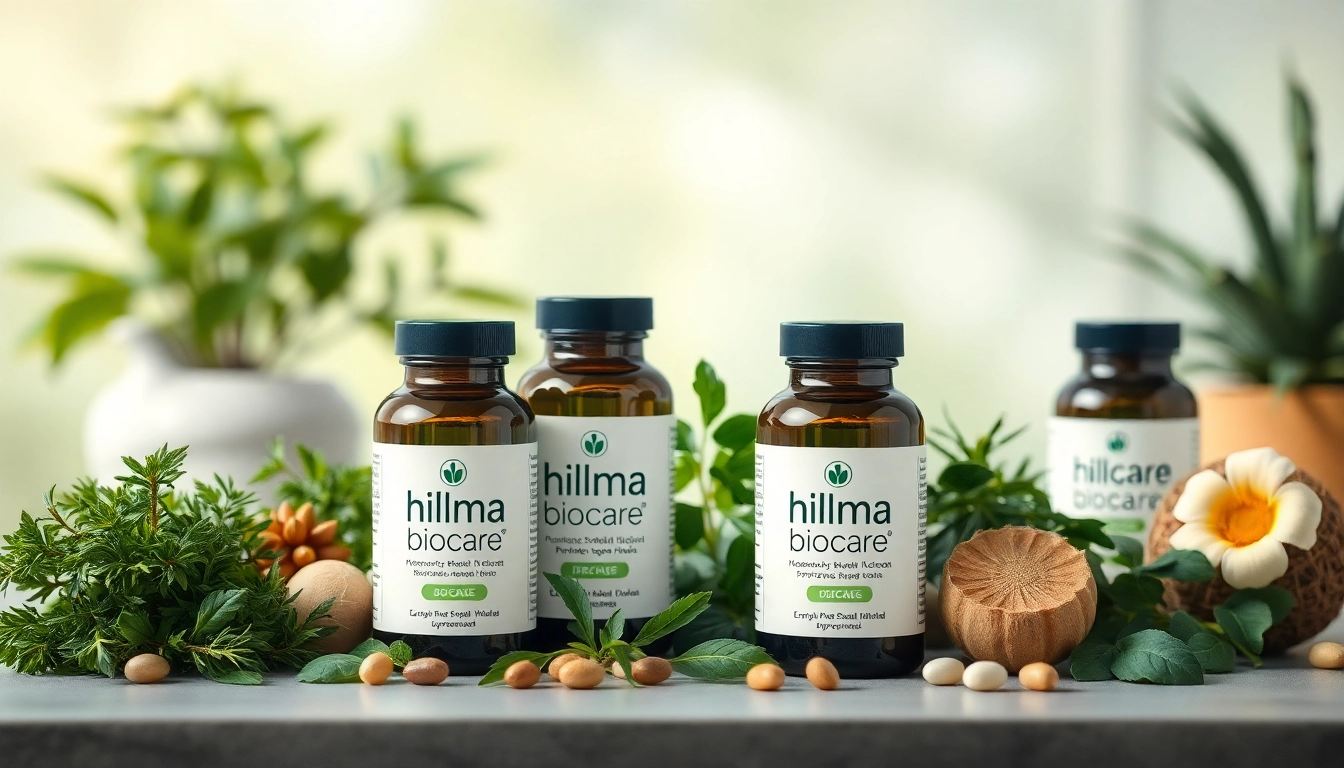 Verwenden Sie hilma biocare für natürliche Gesundheitsergänzungen in einer eleganten Umgebung.