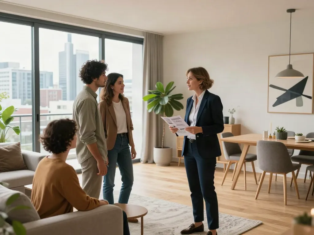 Bester Immobilienmakler Frankfurt präsentiert stilvolle Wohnung mit Panoramablick in Frankfurt.