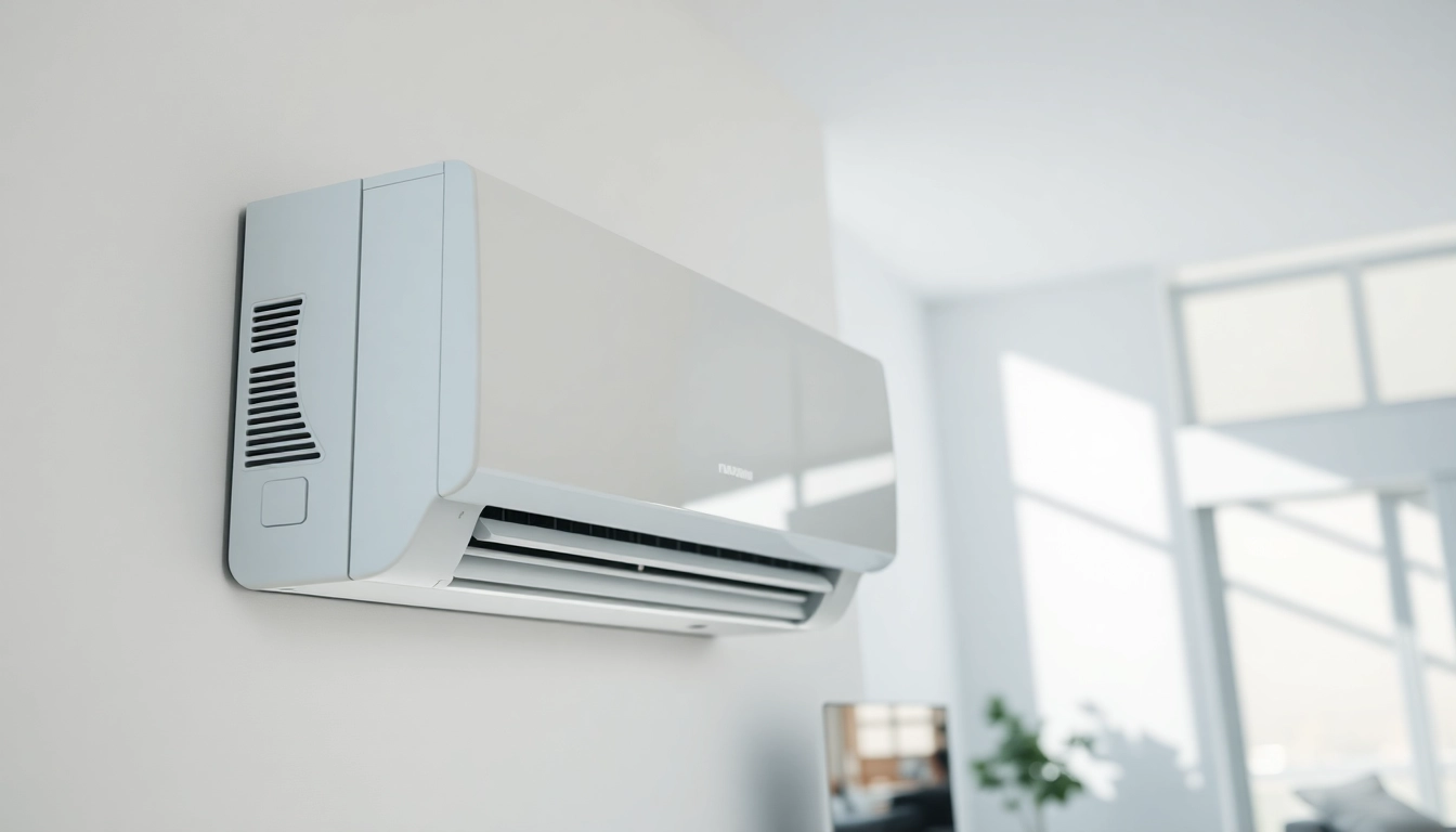 Efficient Klimaanlage enhances comfort in a modern living room with natural light.