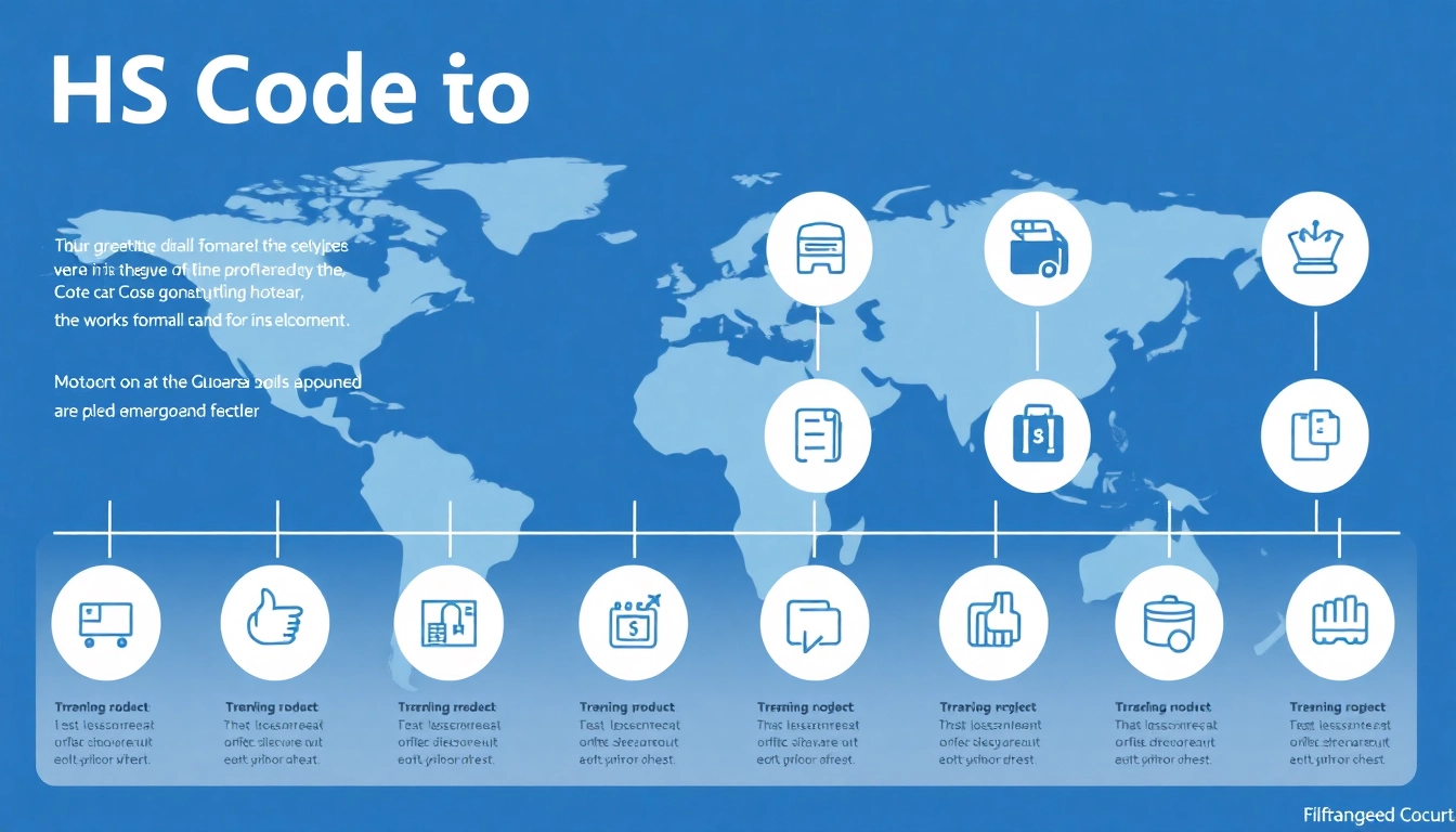 Illustrate HS Code classification system with an infographic showcasing categories and global influence.