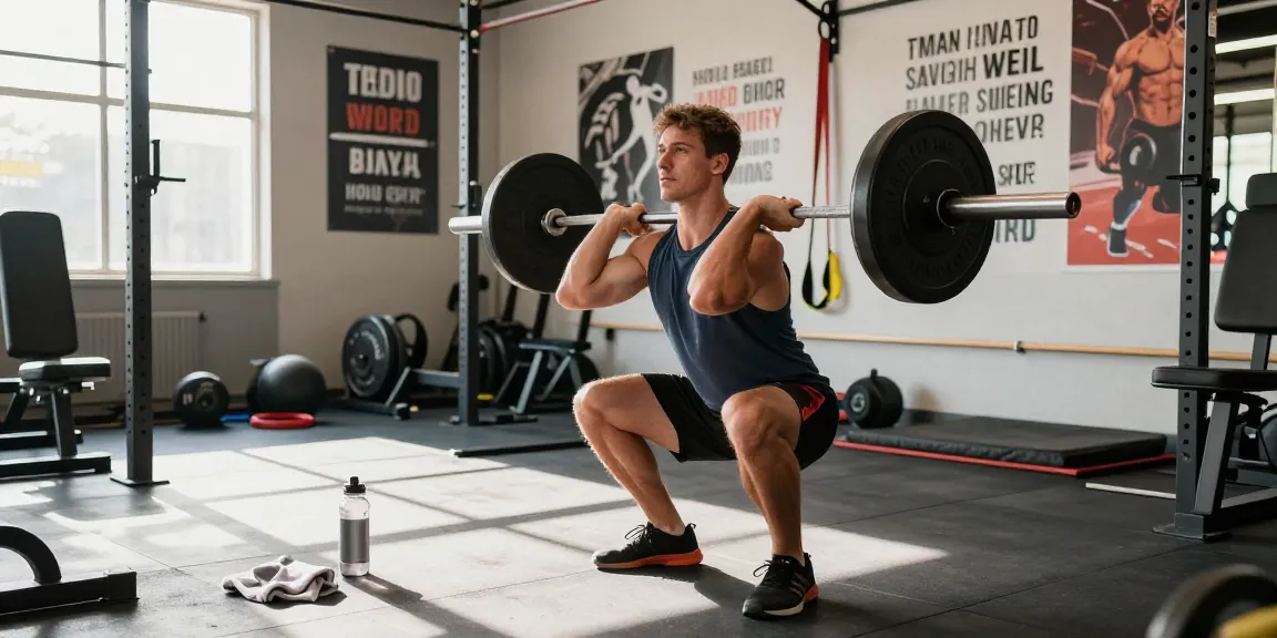Bodybuilder, der im Fitnessstudio mit Steroidshop-Produkten für verbesserte Leistung trainiert.