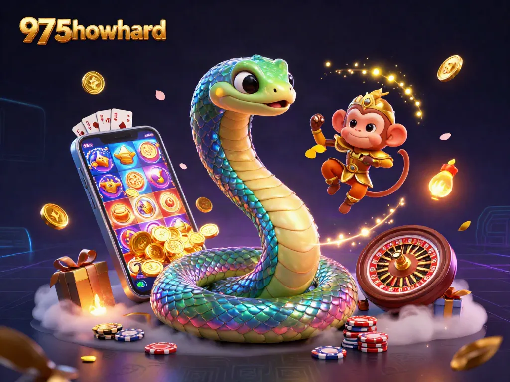 Engage with 975howard's vibrant 3D casino scene showcasing dynamic game elements and enchanting characters.