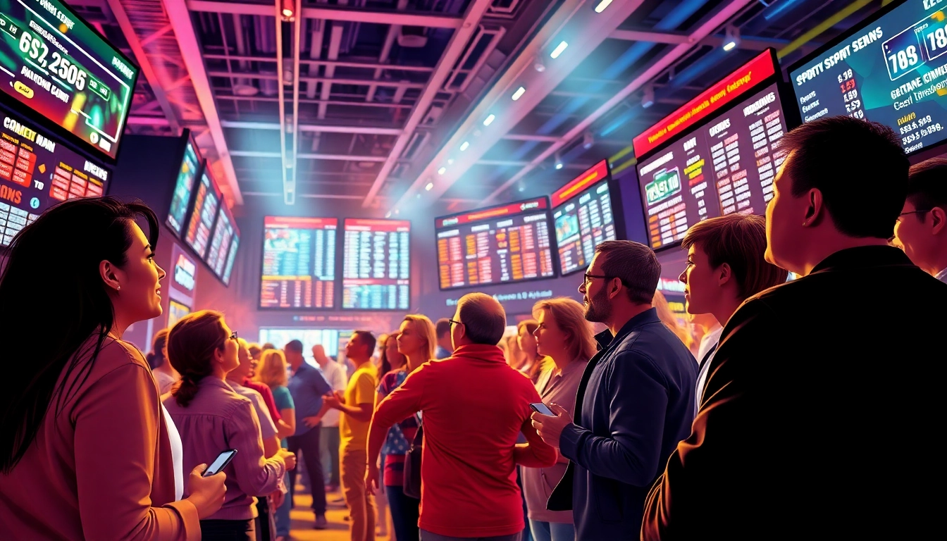 Discover innovative neue wettanbieter in a lively betting environment showcasing excitement and engagement.