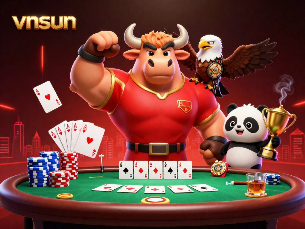Experience thrilling gameplay at vnsun with vibrant characters and dynamic casino elements.