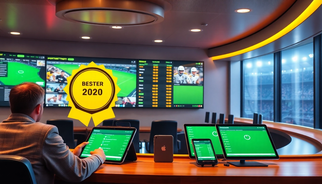 Sieh dir den besten Wettanbieter mit fortschrittlichen Wettermöglichkeiten in einem einladenden digitalen Sportwettenbüro an.