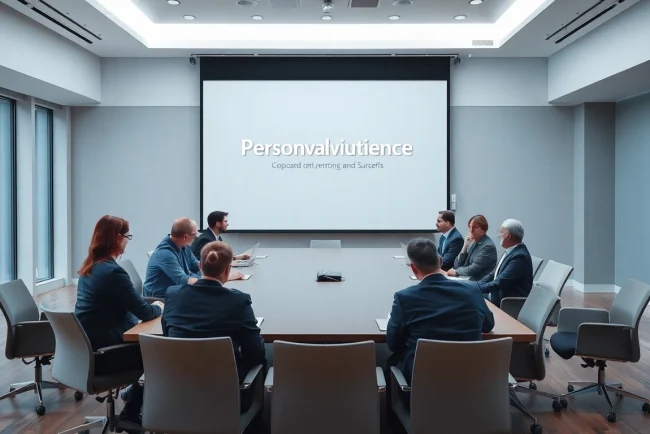 Personen diskutieren aktiv über Personalvermittlung in einem modernen Meetingraum.