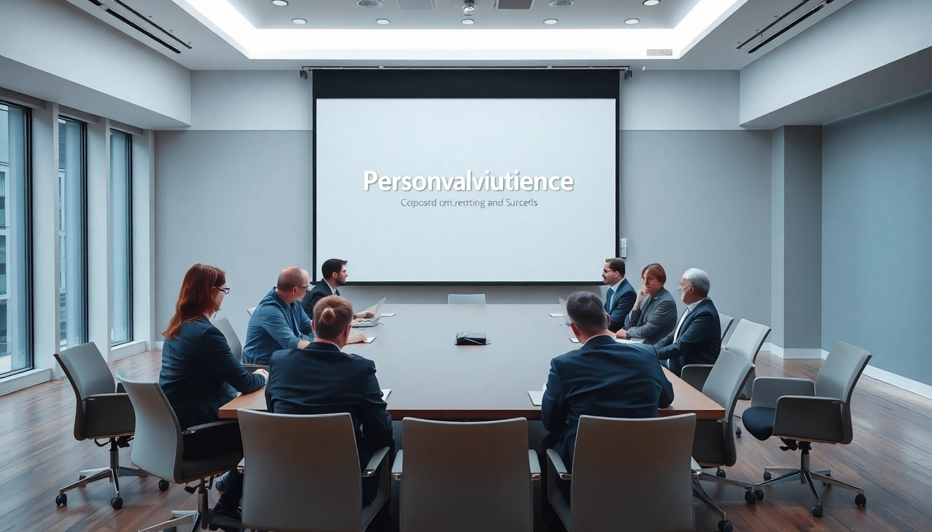 Personen diskutieren aktiv über Personalvermittlung in einem modernen Meetingraum.