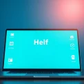 Hilfeportal: Benutzerfreundliches Interface eines digitalen Unterstützungssystems für schnelle Hilfe.