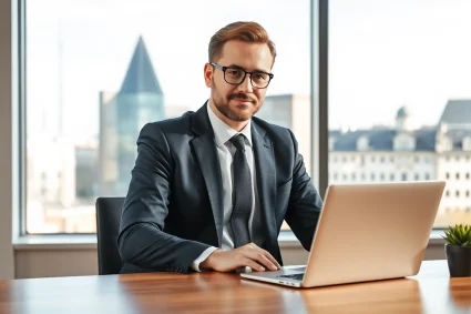 Headhunter Dresden im modernen Büro, der professionelle Dienstleistungen anbietet.