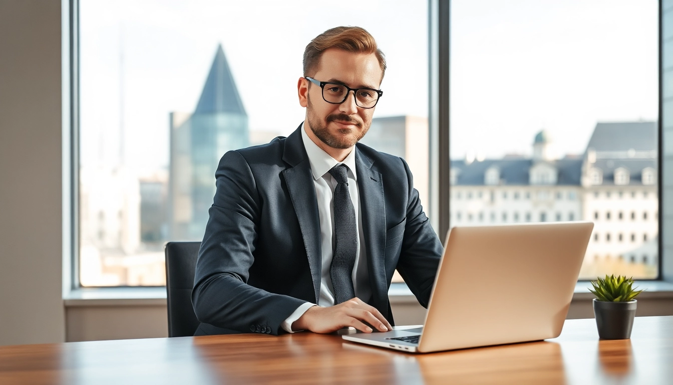Headhunter Dresden im modernen Büro, der professionelle Dienstleistungen anbietet.