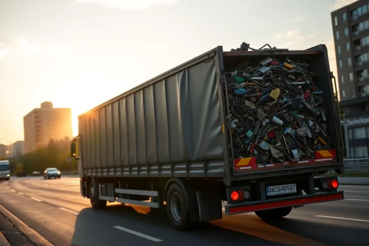 Schrottabholung mit einem mobilen Schrotthändler in Nordrhein-Westfalen, der schnell und zuverlässig Schrott abholt.