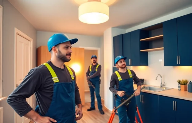 Räumung Wien: Professionelle Helfer bei der Entrümpelung einer Wohnung, die für Ordnung sorgen.