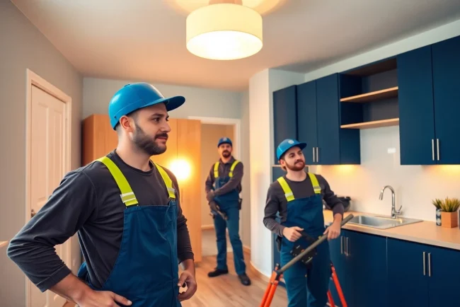 Räumung Wien: Professionelle Helfer bei der Entrümpelung einer Wohnung, die für Ordnung sorgen.