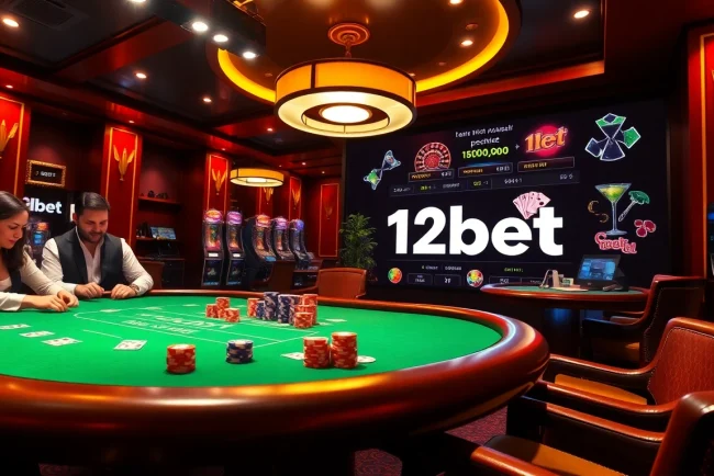 Experience excitement at a professional poker table while finding the link 12bet for online betting.