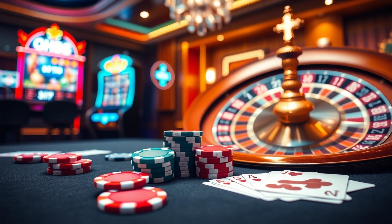 Experience the thrill of winning at qh88 with vibrant poker chips and captivating casino games.