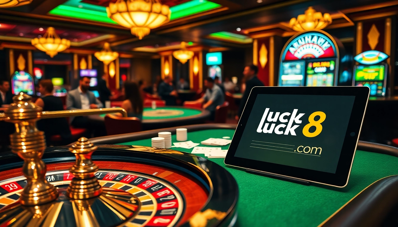 Trải nghiệm sự phấn khích với các yếu tố trò chơi từ https://luck8.com, bao gồm roulette, poker và máy đánh bạc.