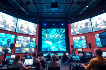 Lauthaitv media studio showcasing dynamic content and technology.