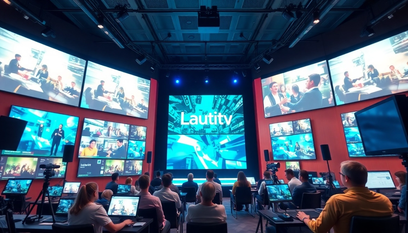 Lauthaitv media studio showcasing dynamic content and technology.