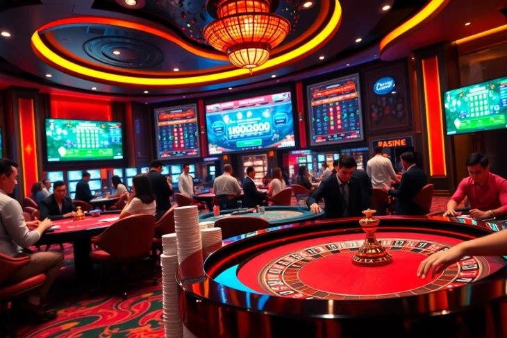 Experience the thrill of xổ số ok8386 with engaging live casino gaming visuals and vibrant betting environments.