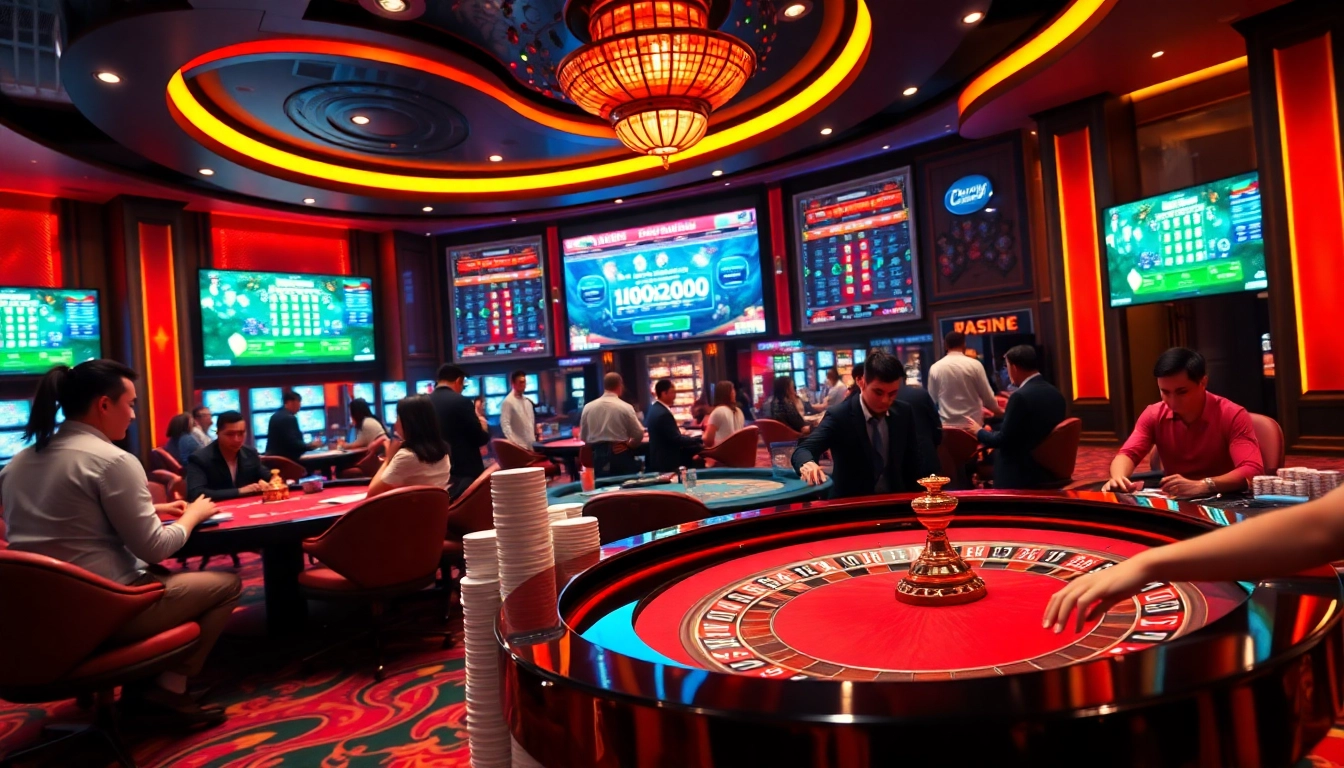 Experience the thrill of xổ số ok8386 with engaging live casino gaming visuals and vibrant betting environments.