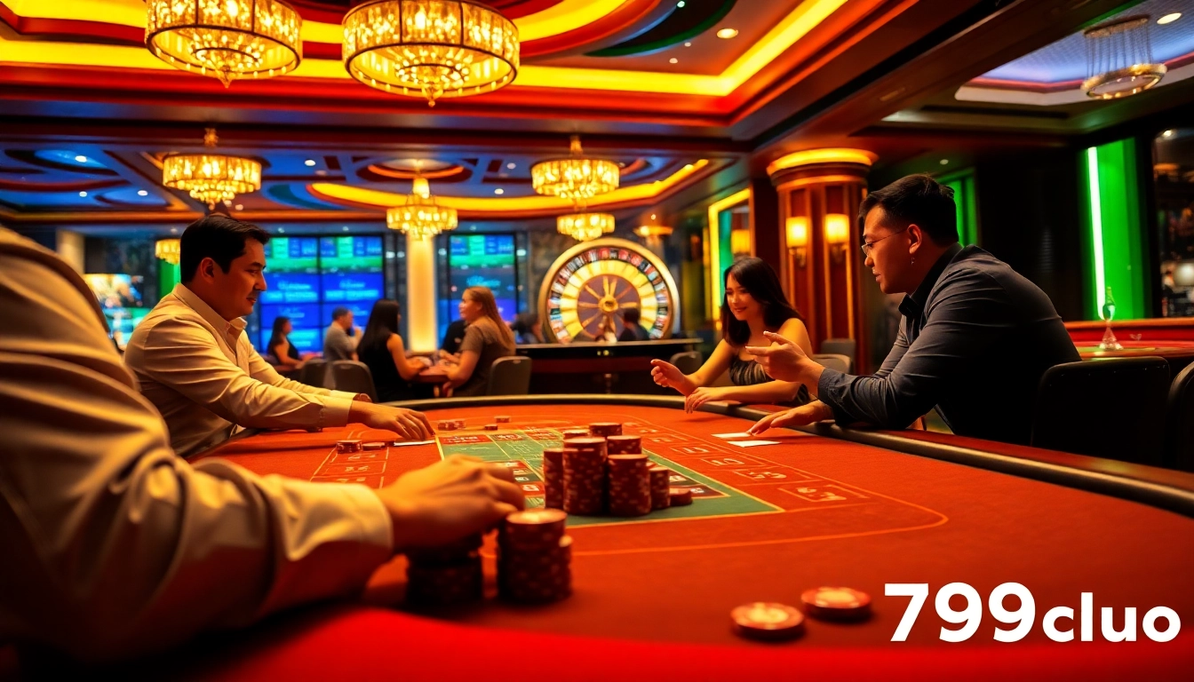 Experience thrilling action at tại 789club with a vibrant casino atmosphere filled with players and games.