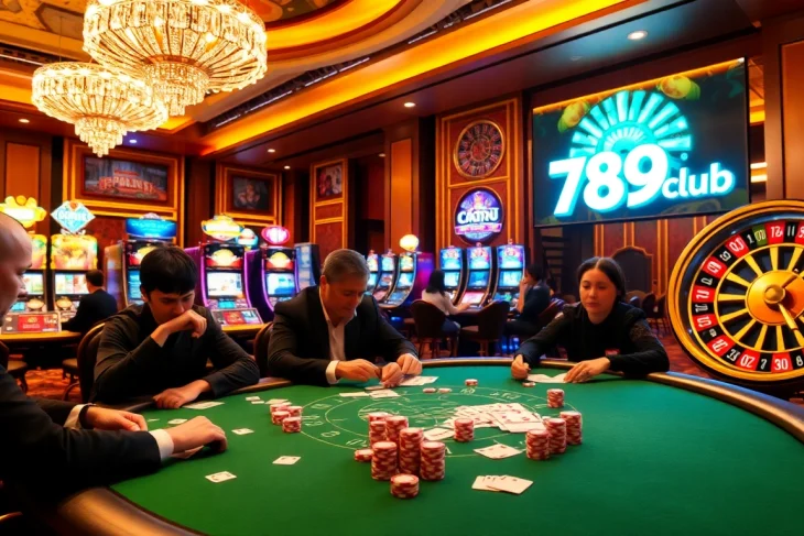 Experience thrilling gameplay at tại 789club with exciting poker tables and colorful chips.
