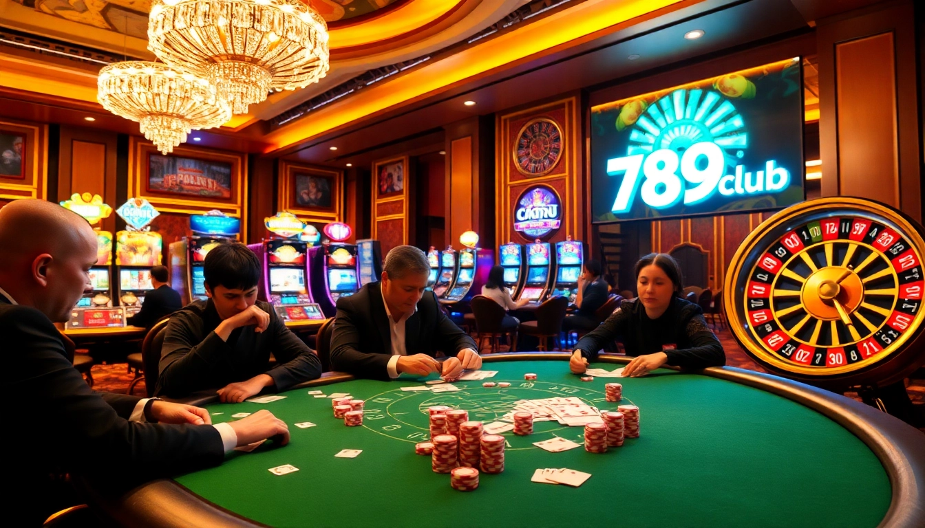 Experience thrilling gameplay at tại 789club with exciting poker tables and colorful chips.