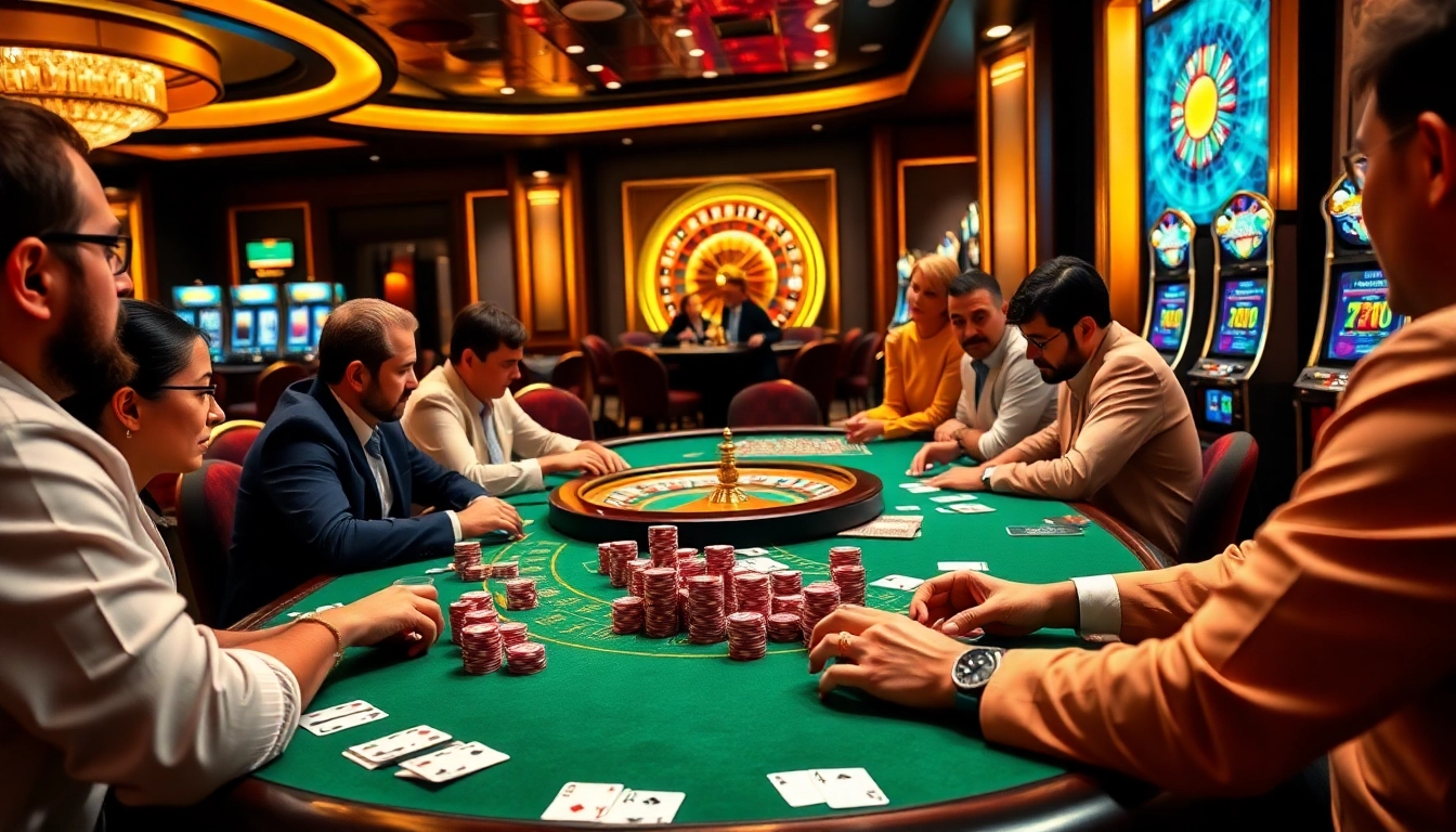 Experience the thrill of 88i game with players enjoying high-stakes action at a luxurious casino table.