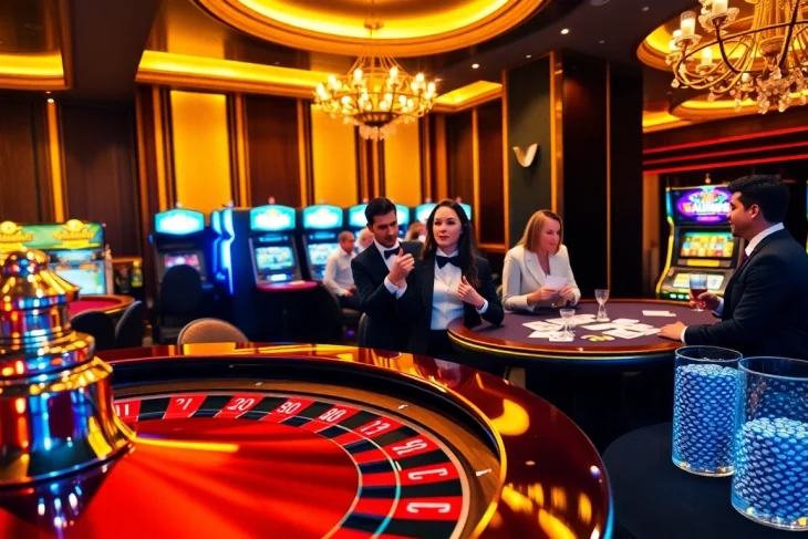 Trải nghiệm sự phấn khích tại các casino LUCK8 và LUCKY8 với hình ảnh trò chơi sống động và người chơi.