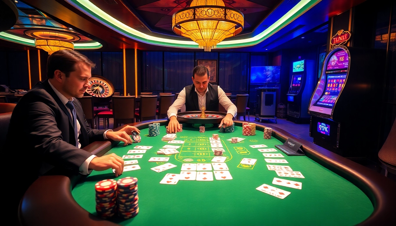 High-stakes poker scene at 79KING casino with focused players and vibrant chips.