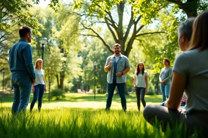 Enhance your emotional wellbeing through guided outdoor coaching sessions.