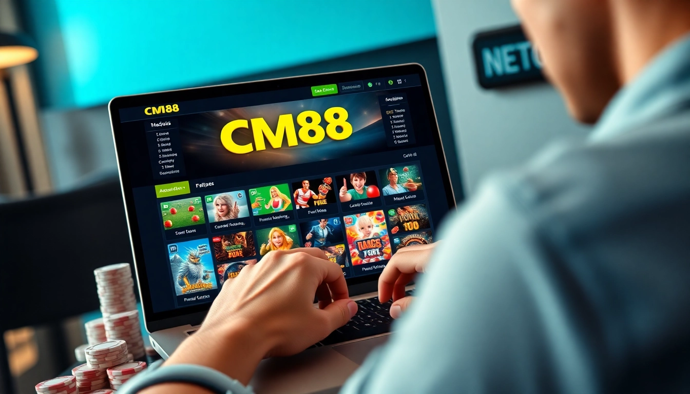 CM88 online betting platform interface featuring user engagement and innovative design.