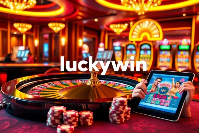 Experience the excitement of luckywin as players engage with vibrant casino games and interfaces.